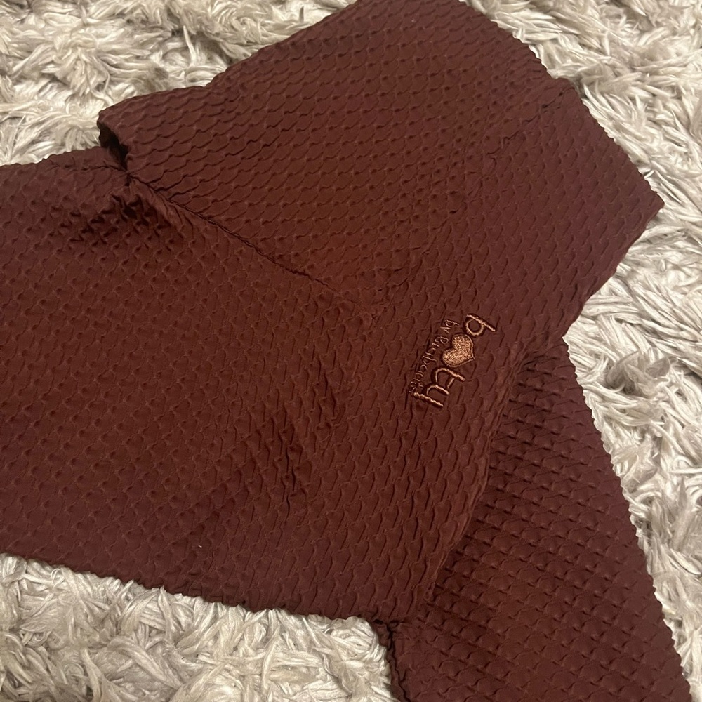 Booty By Brabants Croco Mahogany leggings